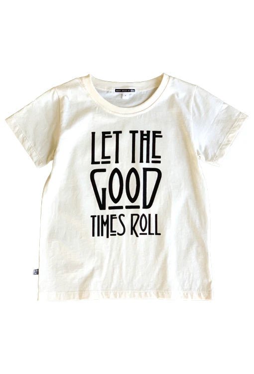 Let The Good Times Roll Kids Tee - Ivory - Kids - Sweet Child Of Mine - Women's fashion at The Freedom State