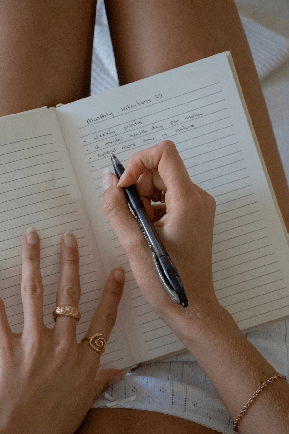 Lined Journal - Cream - Journals - Words Of Introspection - Women's fashion at The Freedom State