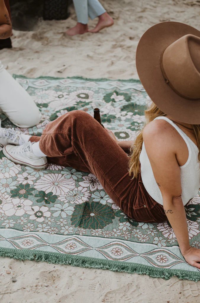 Lola Throw - Peppermint - Rugs & Throws - Wandering Folk - Women's fashion at The Freedom State