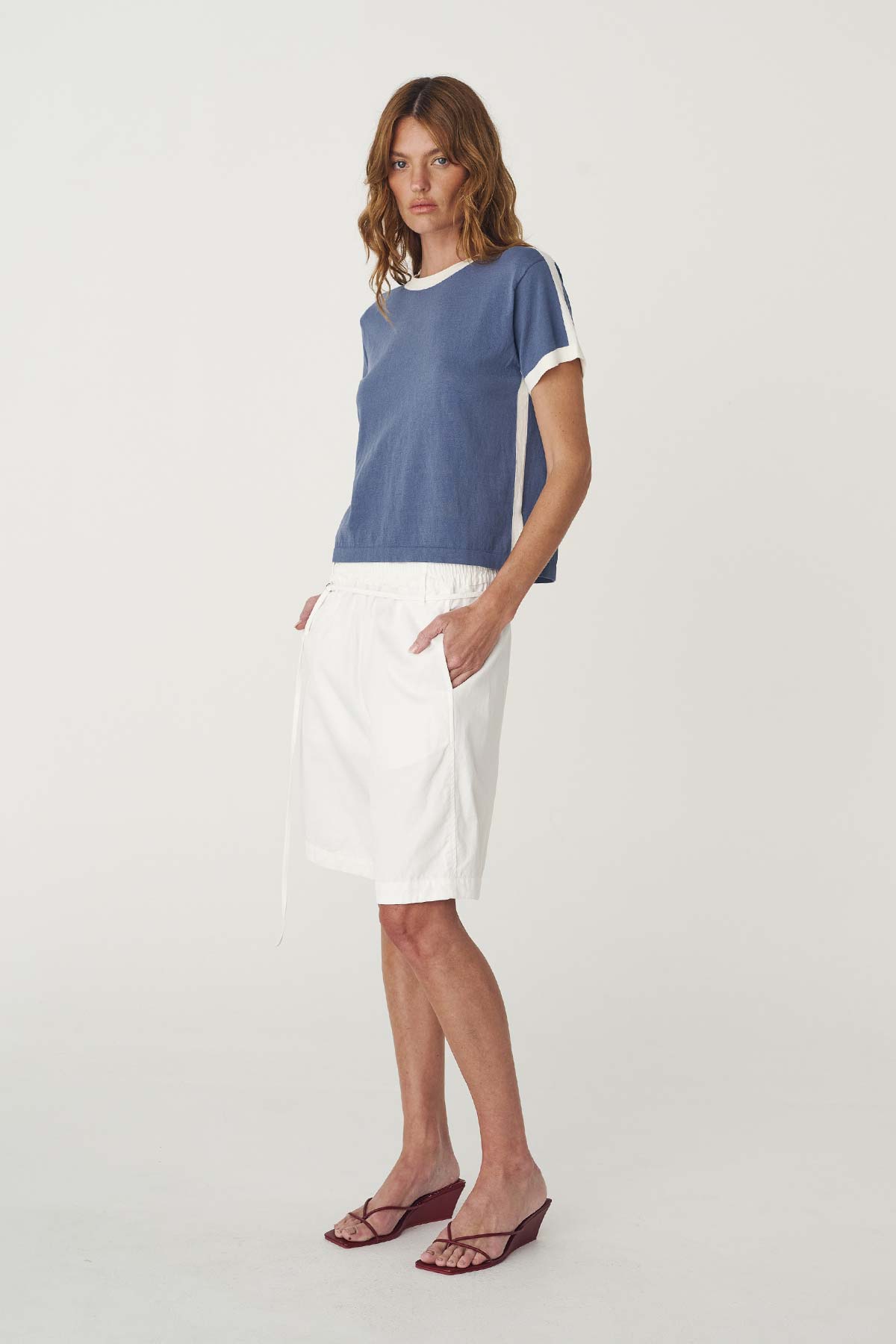 Maryanne Longline Shorts - Bone - Shorts - Rowie The Label - Women's fashion at The Freedom State