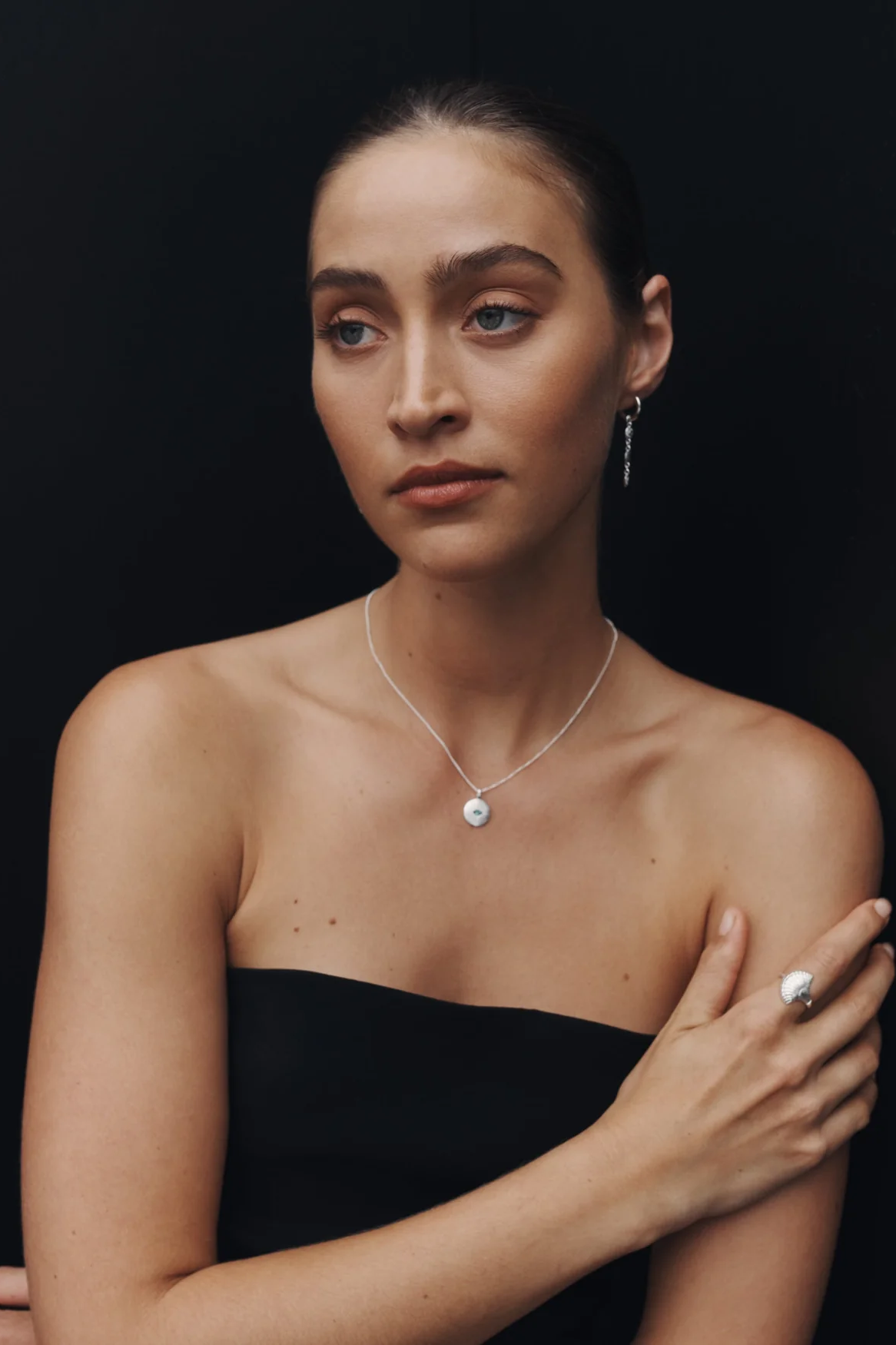 Mavi Eye Necklace - Silver