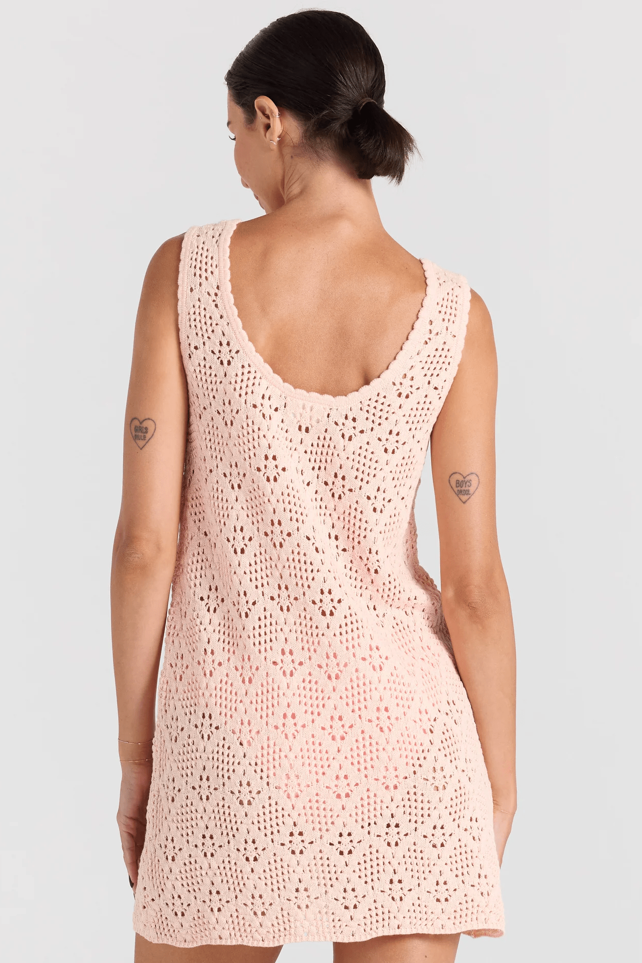 Messina U Knit Dress - Peony - Mini Dresses - Poolside Paradiso - Women's fashion at The Freedom State