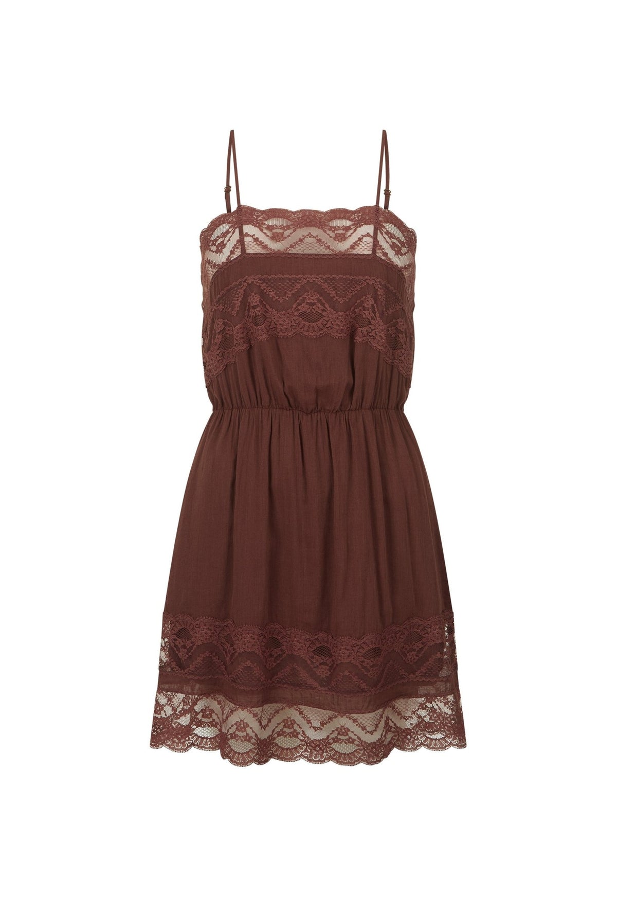 Mila Lace Mini Dress - Fudge - Mini Dresses - Spell - Women's fashion at The Freedom State