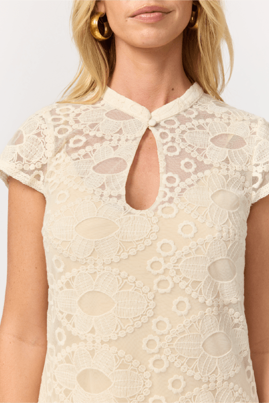 Mimi Mini Dress - Cloud - Mini Dresses - Nine Lives Bazaar - Women's fashion at The Freedom State