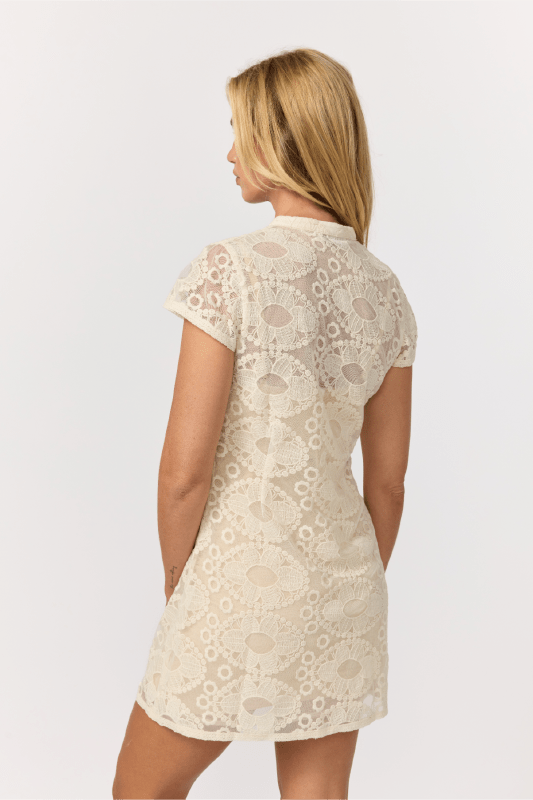 Mimi Mini Dress - Cloud - Mini Dresses - Nine Lives Bazaar - Women's fashion at The Freedom State
