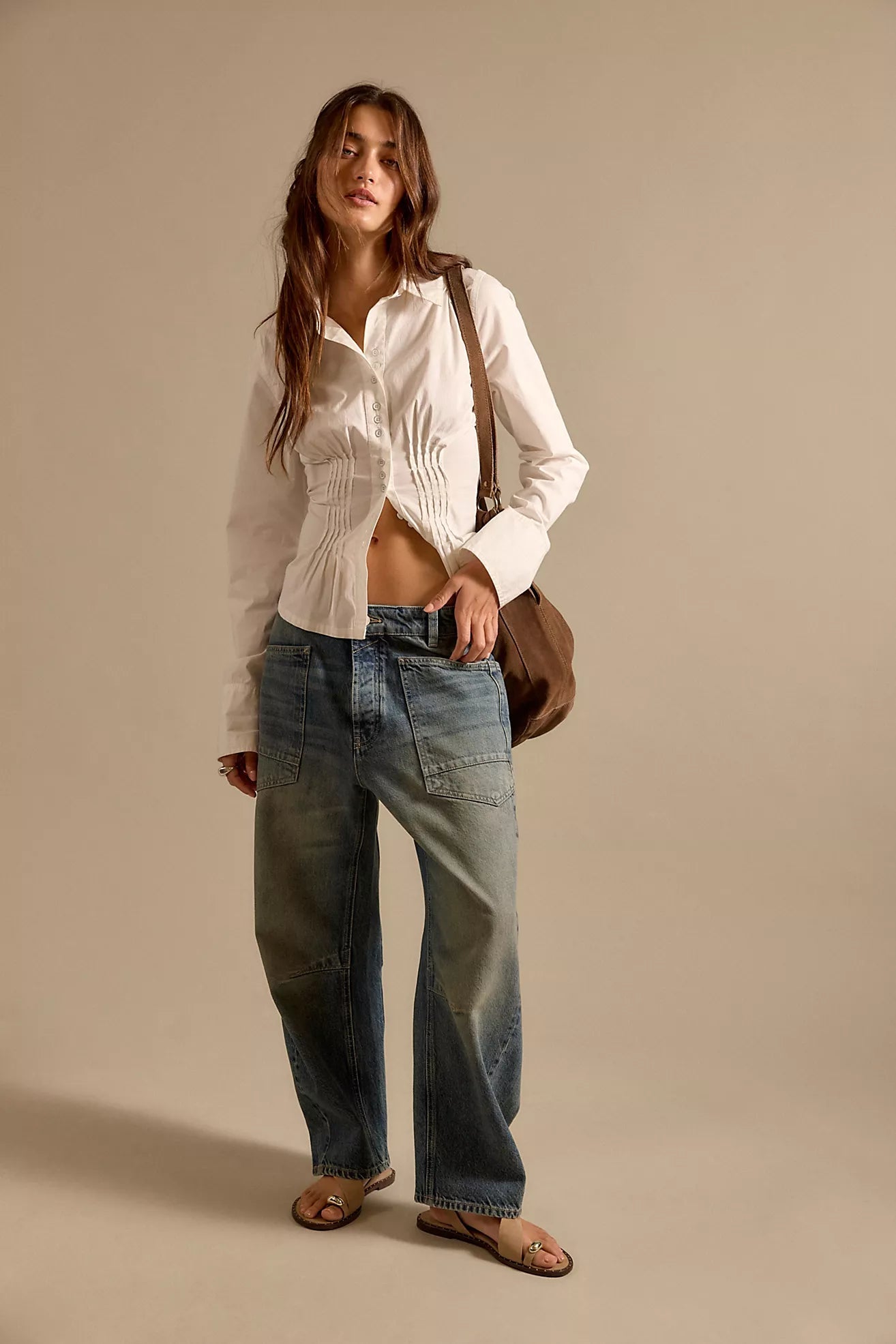 Minimalist Moxie Barrel Jeans - High Hopes - Jeans - Free People - Women's fashion at The Freedom State