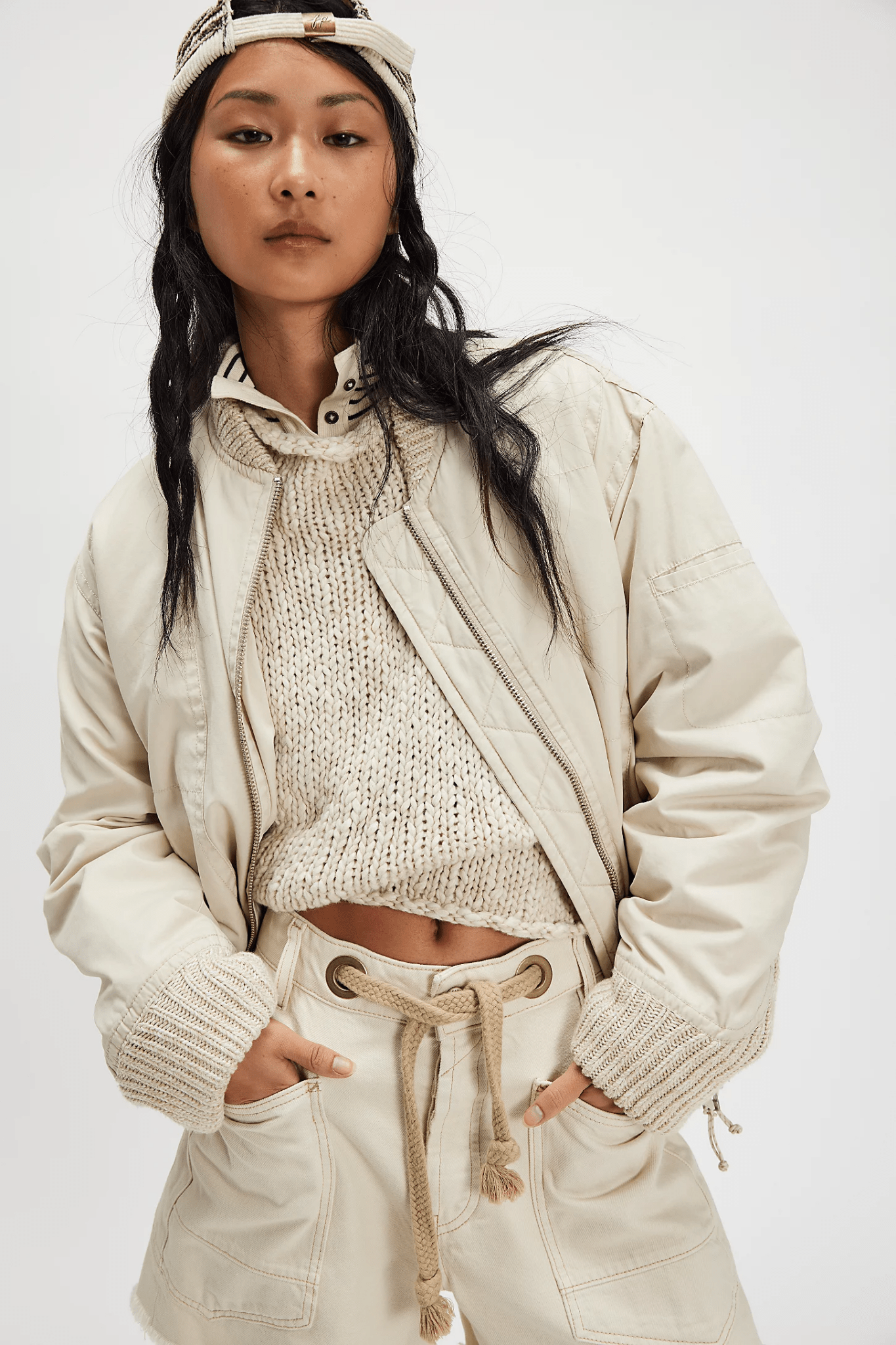 Moxie Barrel Shorts - White - Shorts - Free People - Women's fashion at The Freedom State