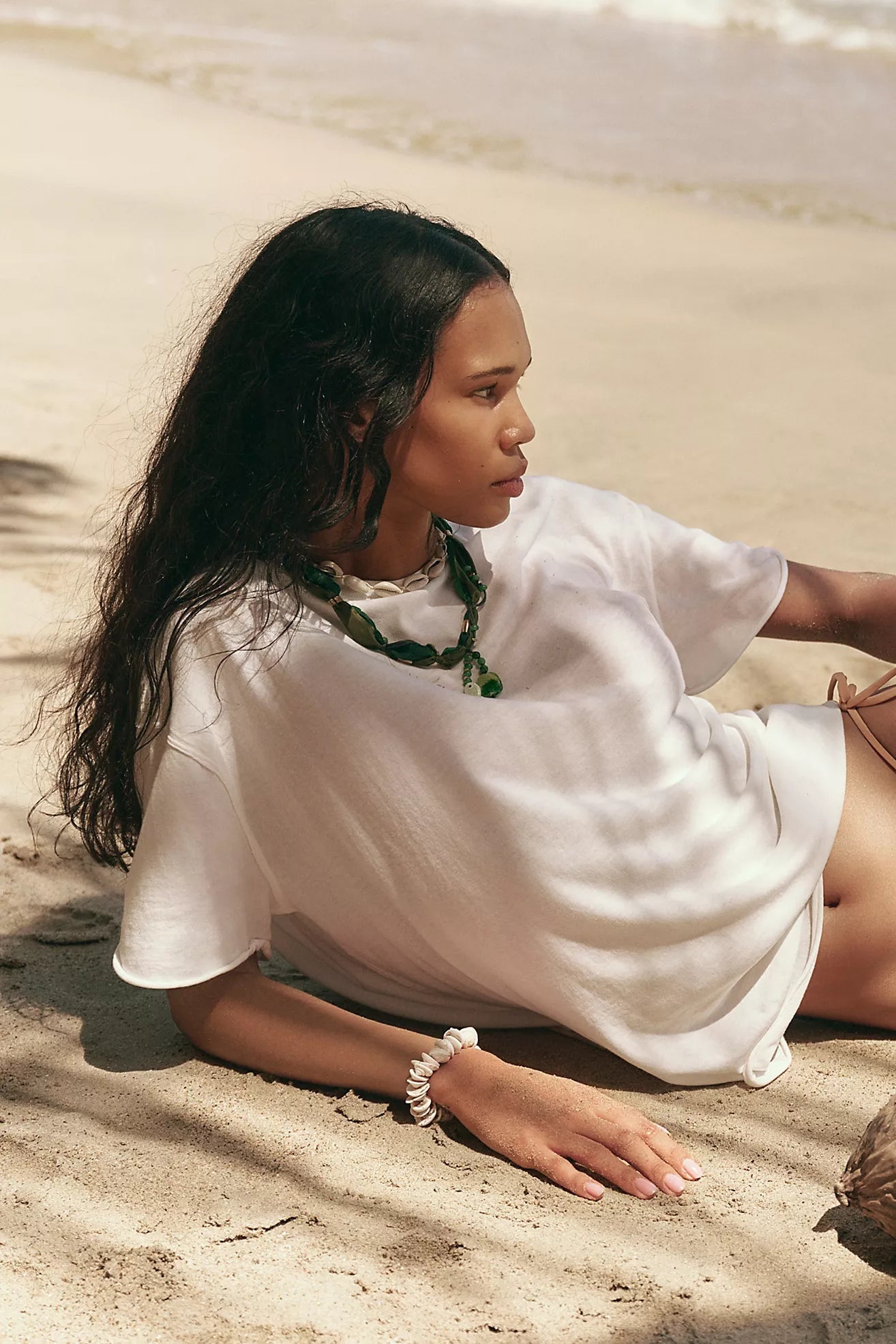 Nina Tee - Ivory - T-Shirts - Free People - Women's fashion at The Freedom State