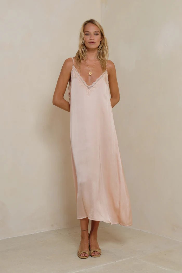 Oriana Dress - Rose Quartz - Midi Dresses - Lilya - Women's fashion at The Freedom State