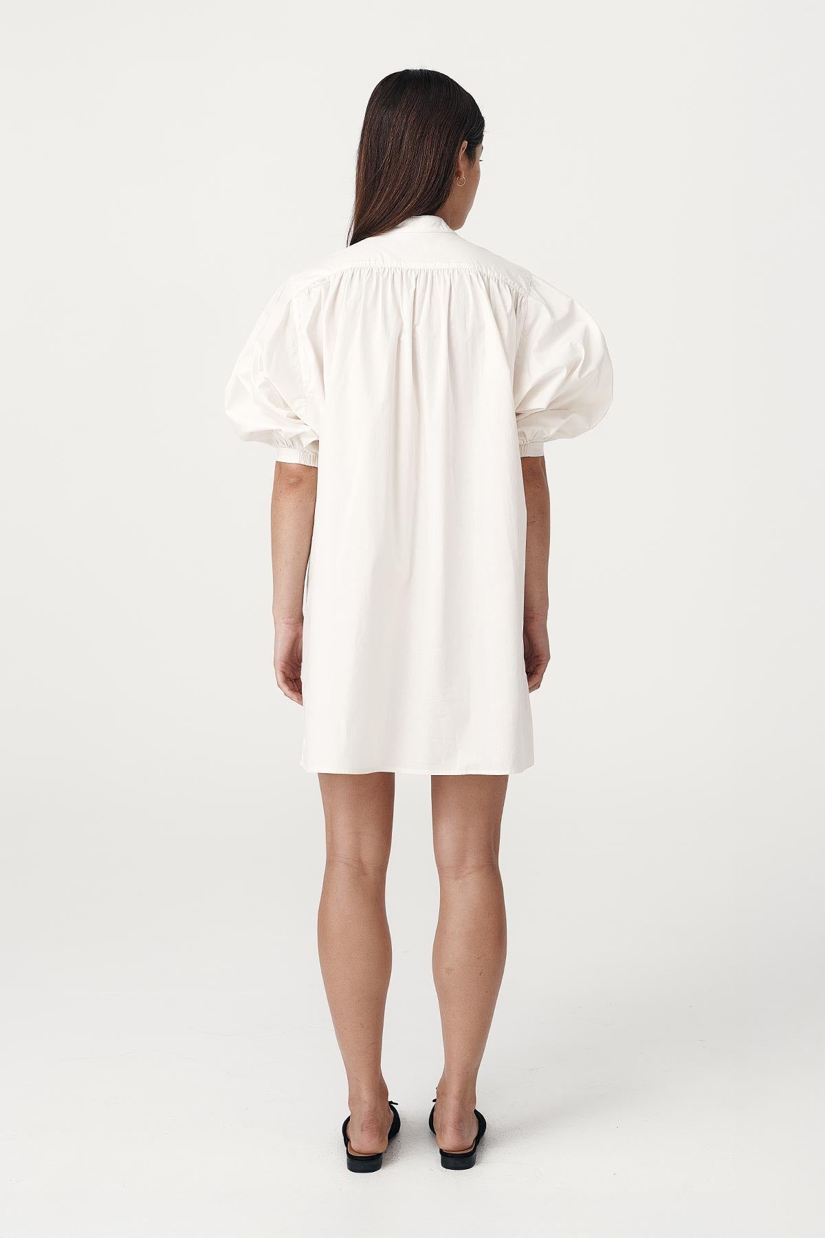 Piper Organic Mini Dress - Creme - Mini Dresses - Rowie The Label