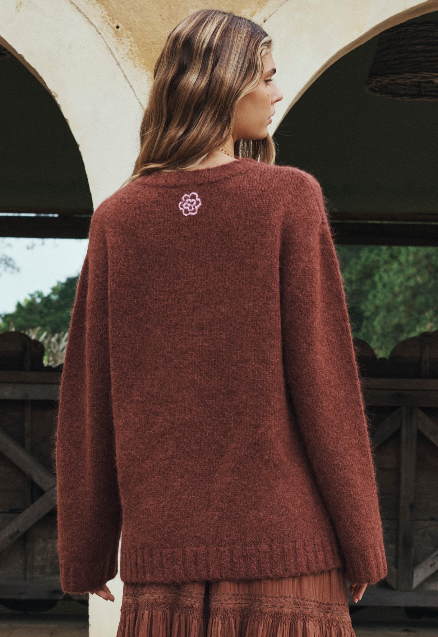 Plum & Lucy Sweater - Cocoa - Knitwear - Spell - Women's fashion at The Freedom State