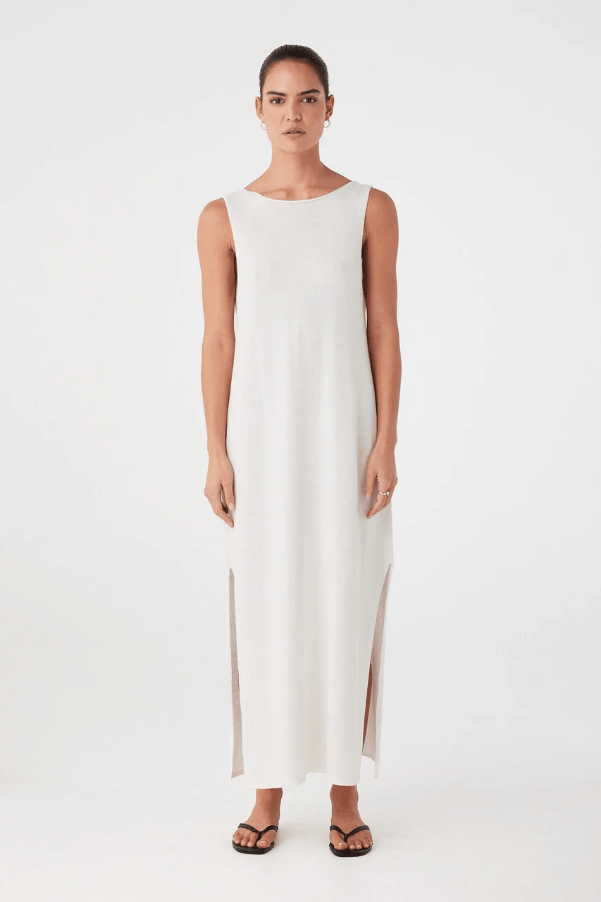 Poppy Reversible Maxi Dress - Cream - Maxi Dresses - Arcaa Movement