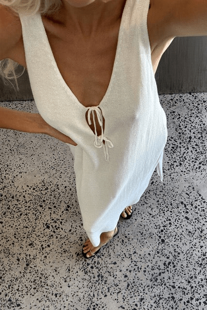 Poppy Reversible Maxi Dress - Cream - Maxi Dresses - Arcaa Movement