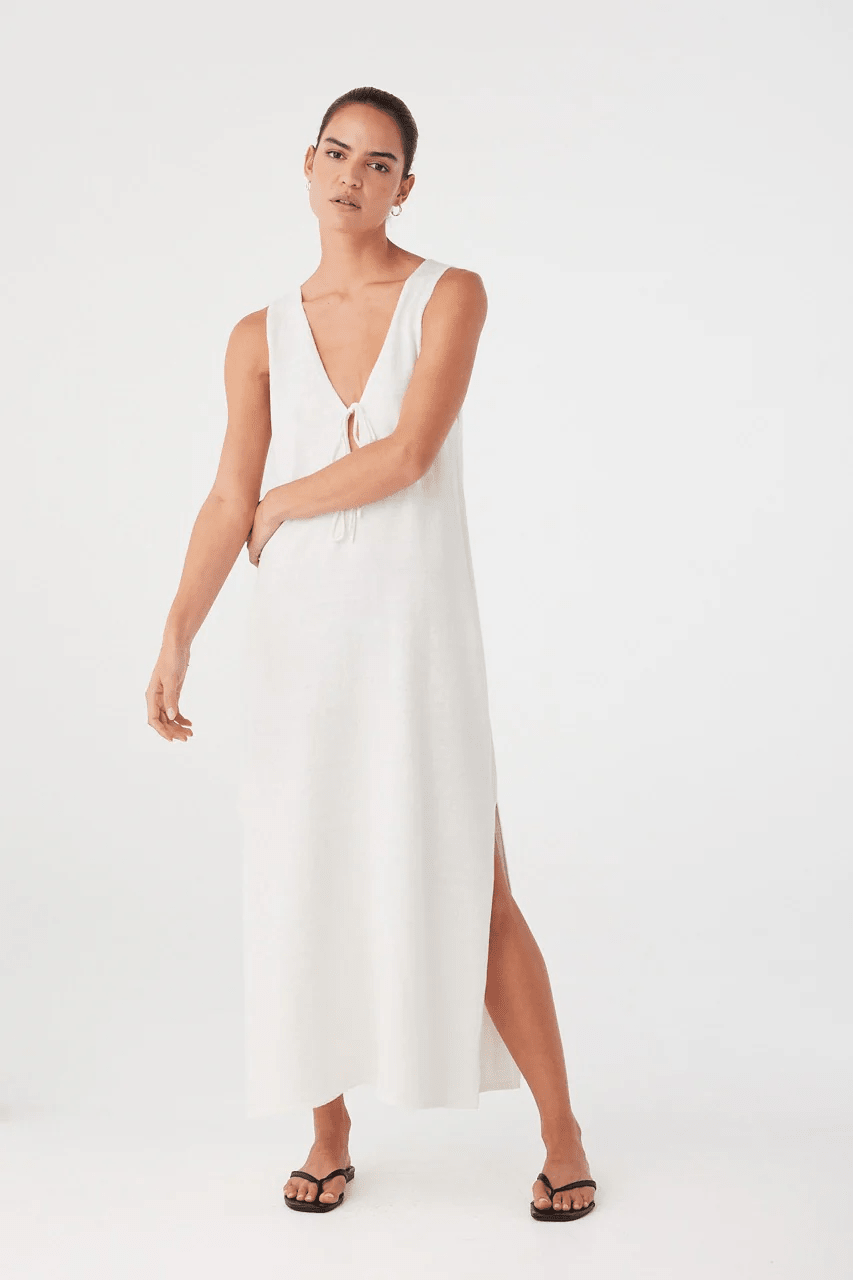 Poppy Reversible Maxi Dress - Cream - Maxi Dresses - Arcaa Movement