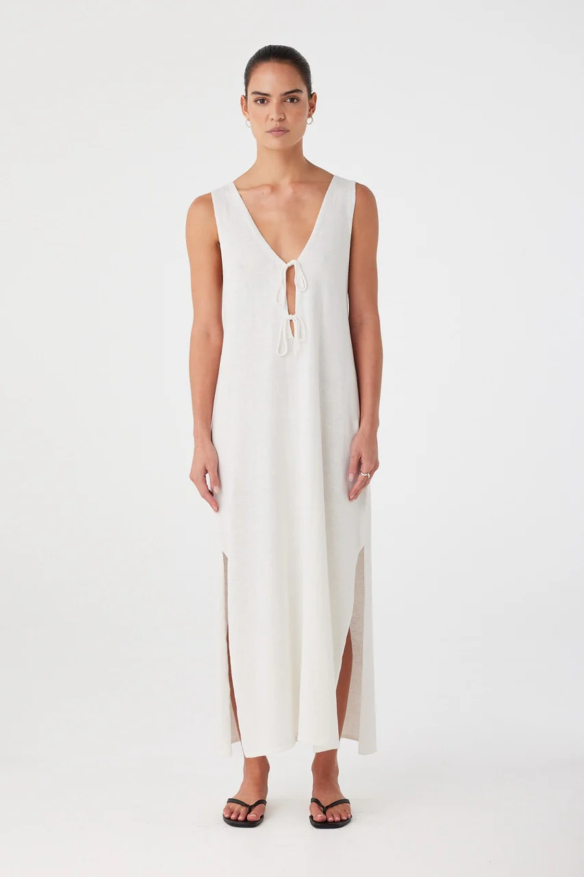 Poppy Reversible Maxi Dress - Cream