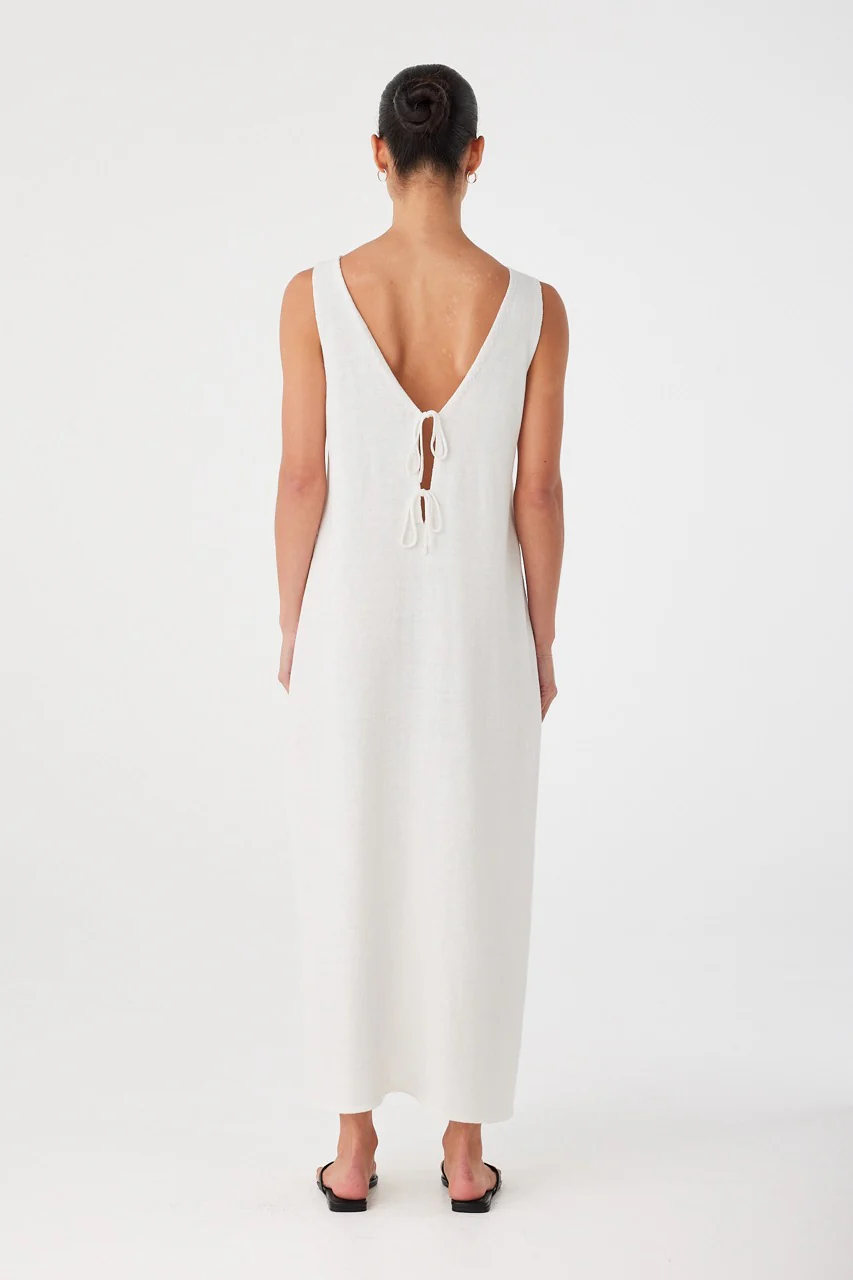 Poppy Reversible Maxi Dress - Cream