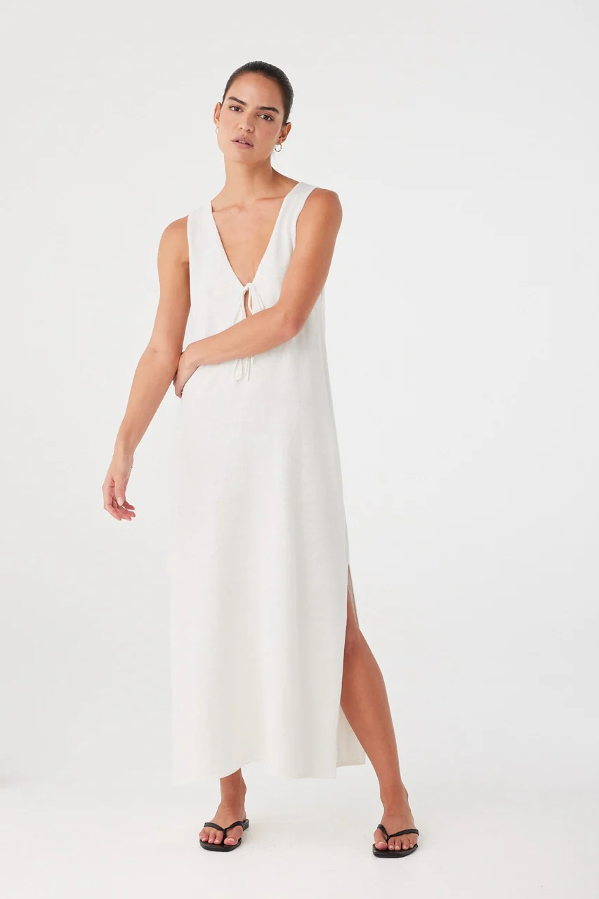 Poppy Reversible Maxi Dress - Cream