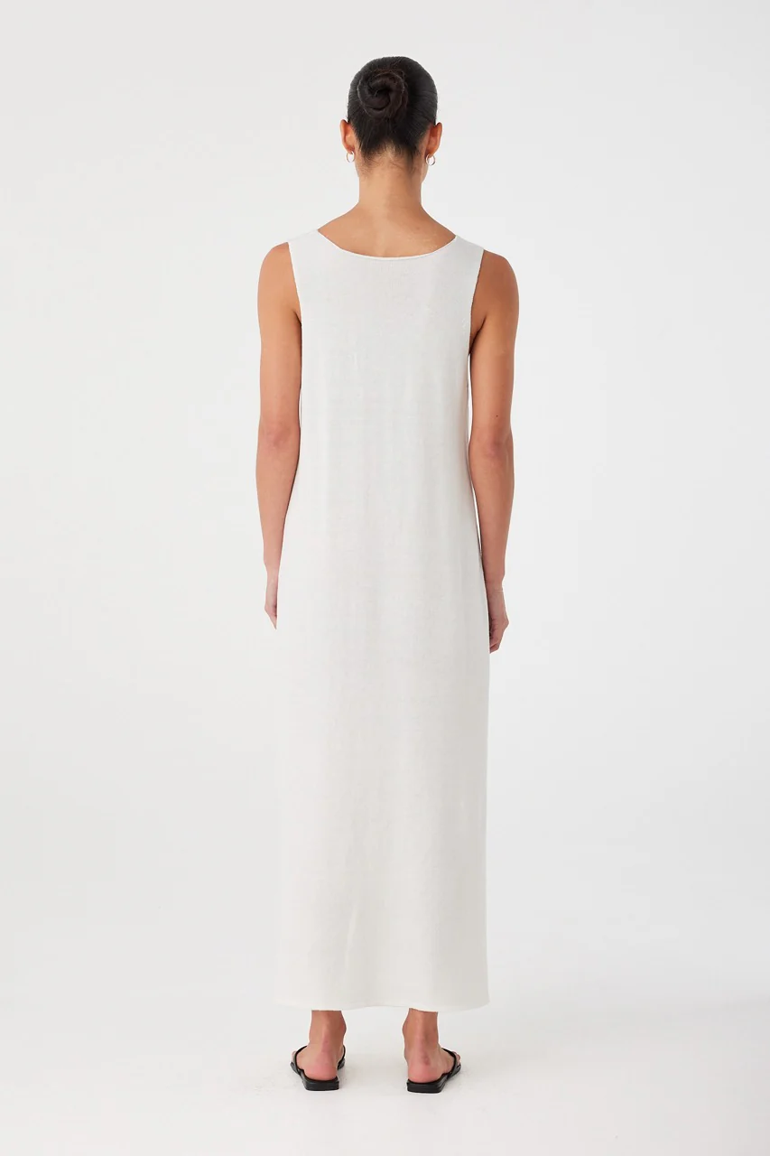 Poppy Reversible Maxi Dress - Cream