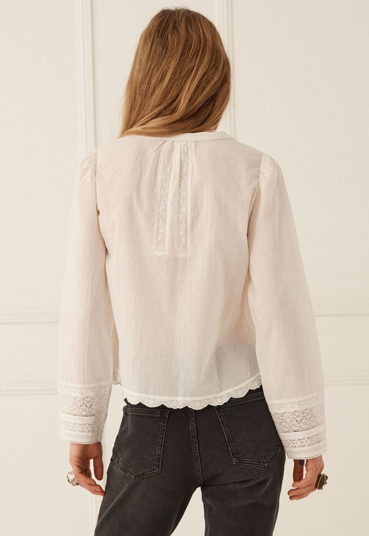 Prairie Long Sleeve Blouse - Antique White - Fashion Tops - Spell - Women's fashion at The Freedom State