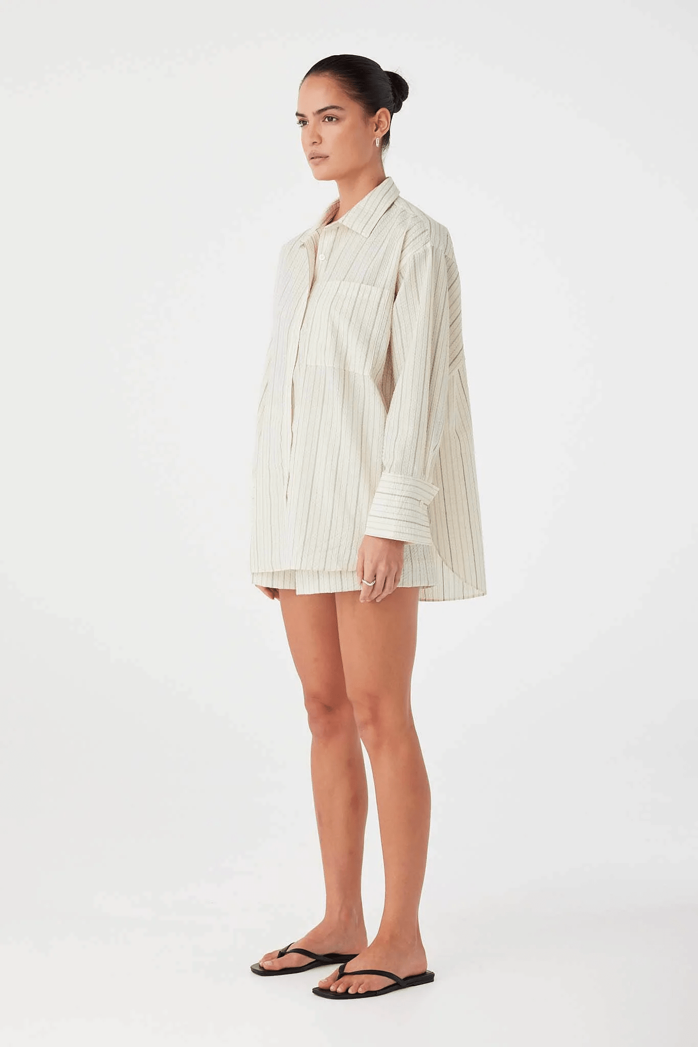 Rae Boxer Short - Olive Stripe - Shorts - Arcaa Movement - Women's fashion at The Freedom State