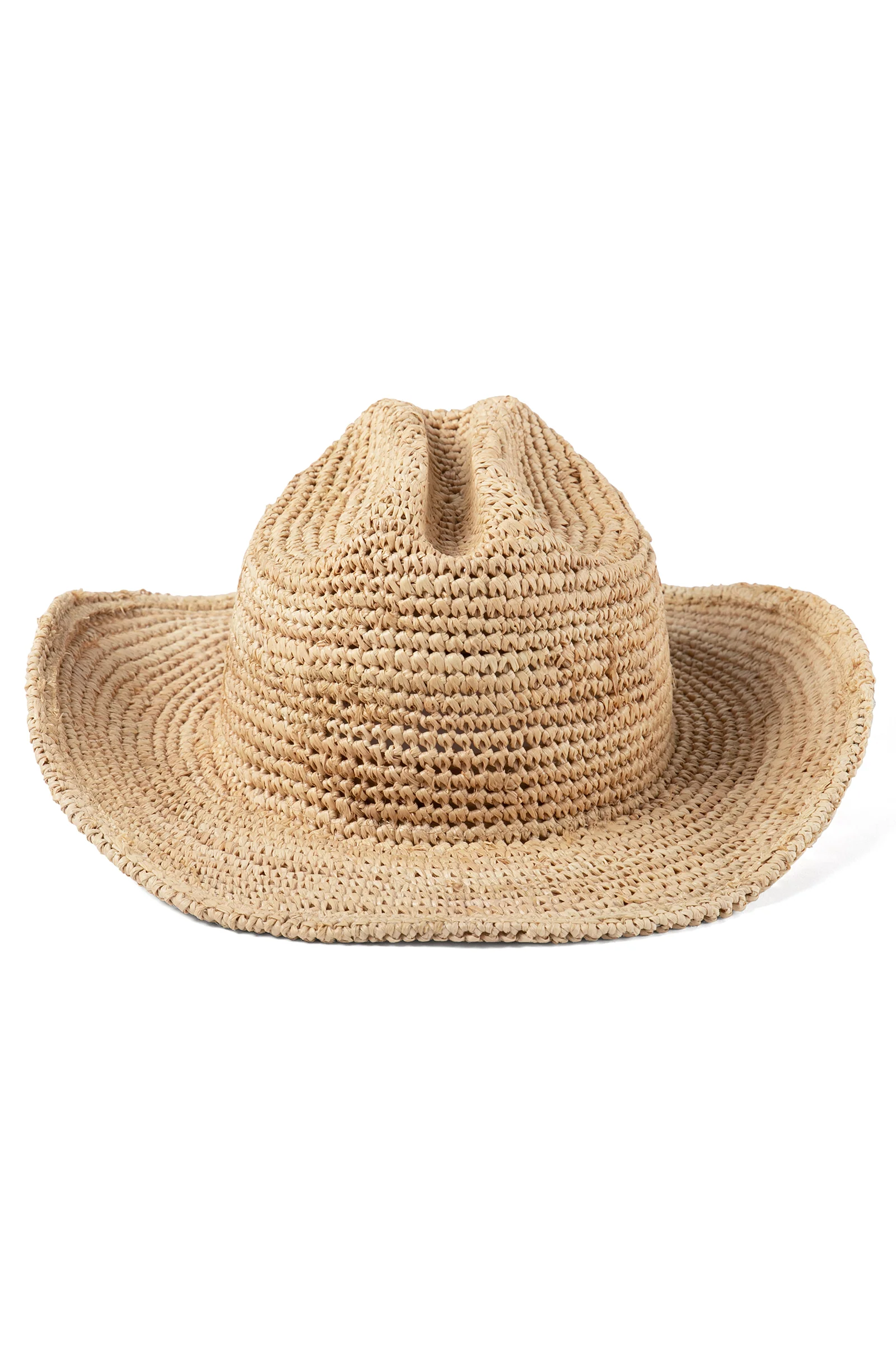 Raffia Cowboy Hat - Natural