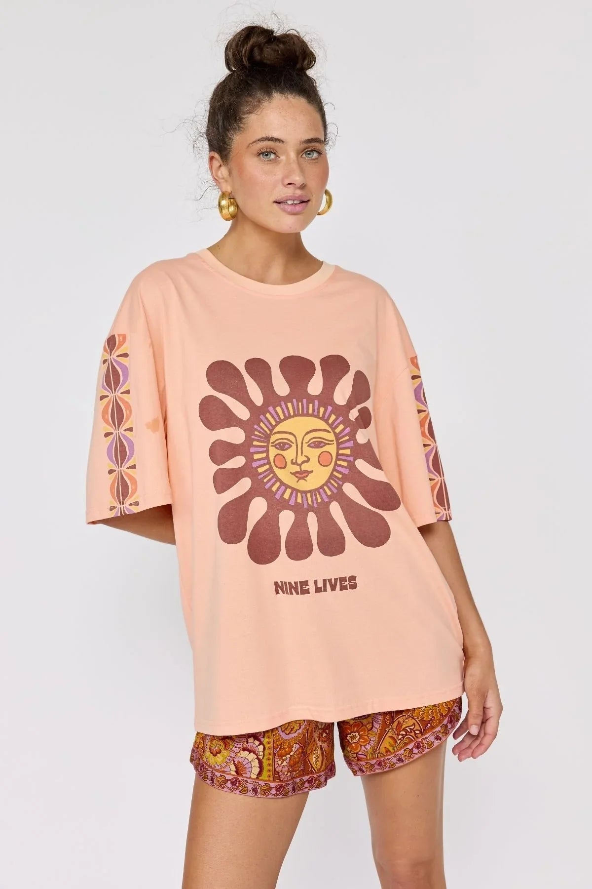 Rainbow Chaser Tee - Peachy - T-Shirts - Nine Lives Bazaar - Women's fashion at The Freedom State