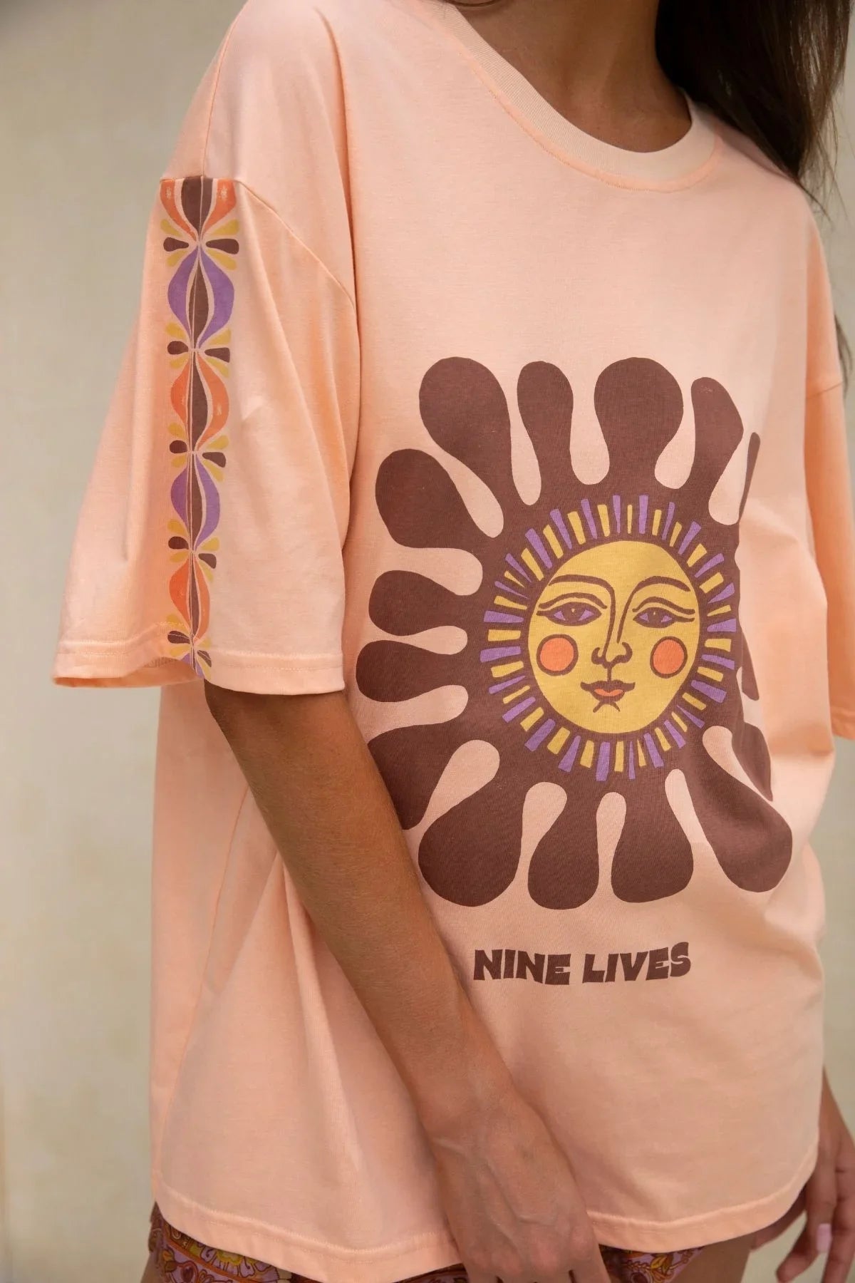 Rainbow Chaser Tee - Peachy - T-Shirts - Nine Lives Bazaar - Women's fashion at The Freedom State