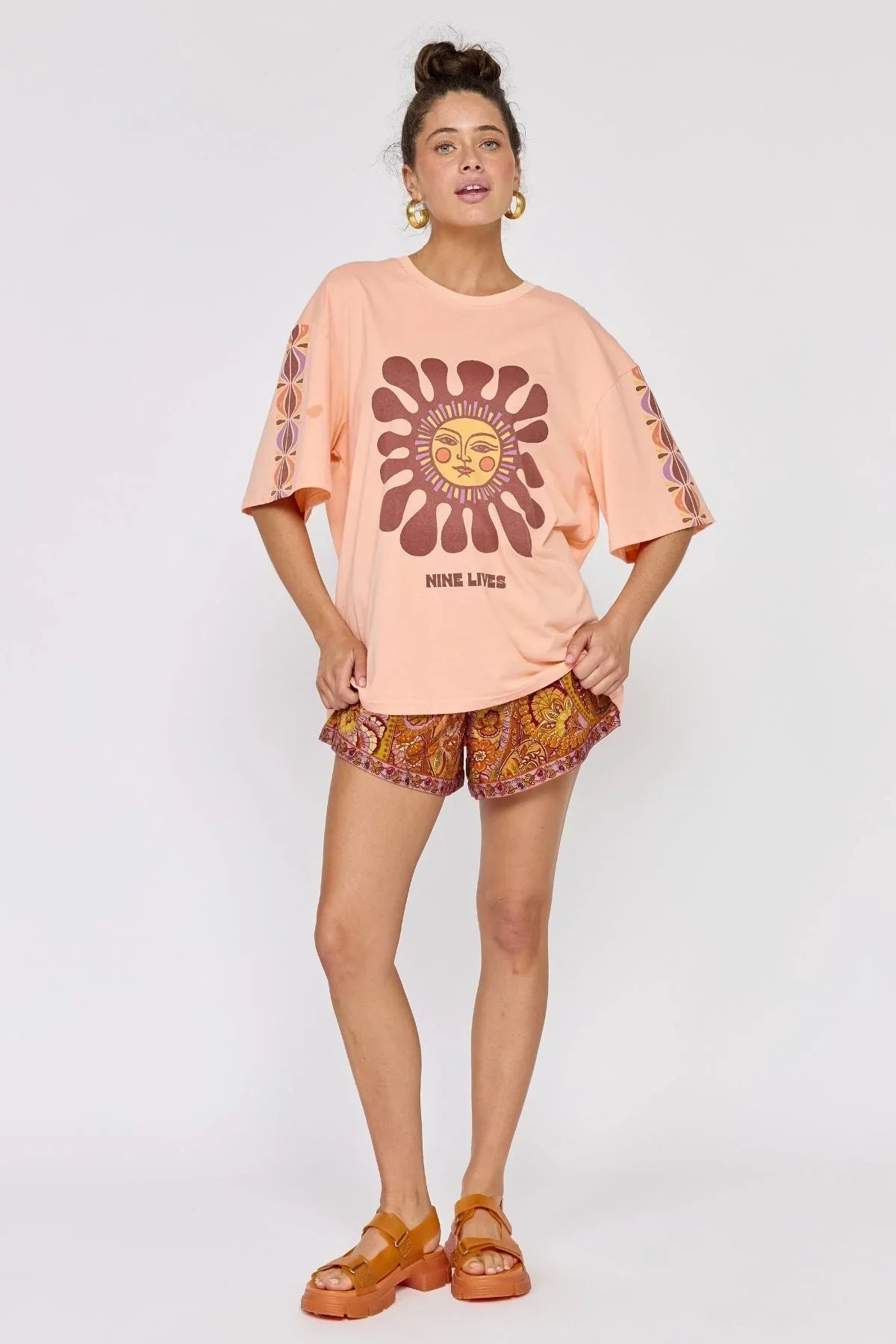 Rainbow Chaser Tee - Peachy - T-Shirts - Nine Lives Bazaar - Women's fashion at The Freedom State