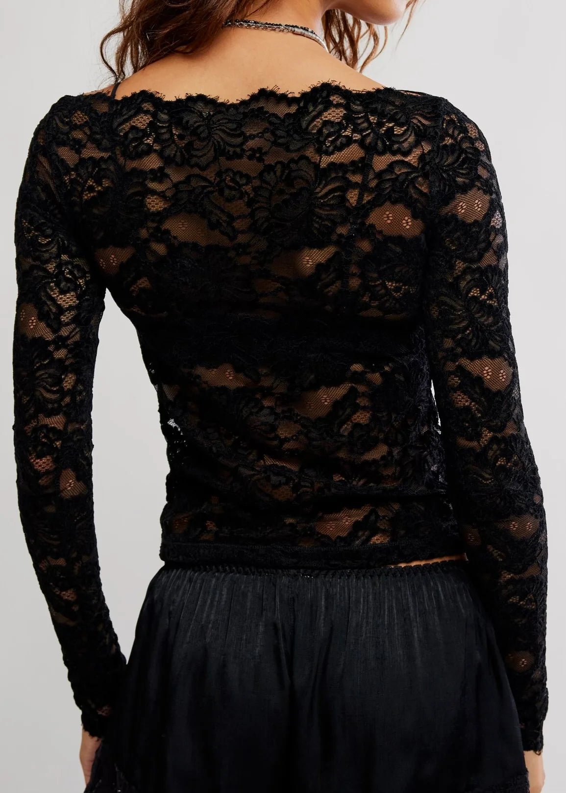 Raising Eyebrows Lace Top - Black - Fashion Tops - Free People - Women's fashion at The Freedom State