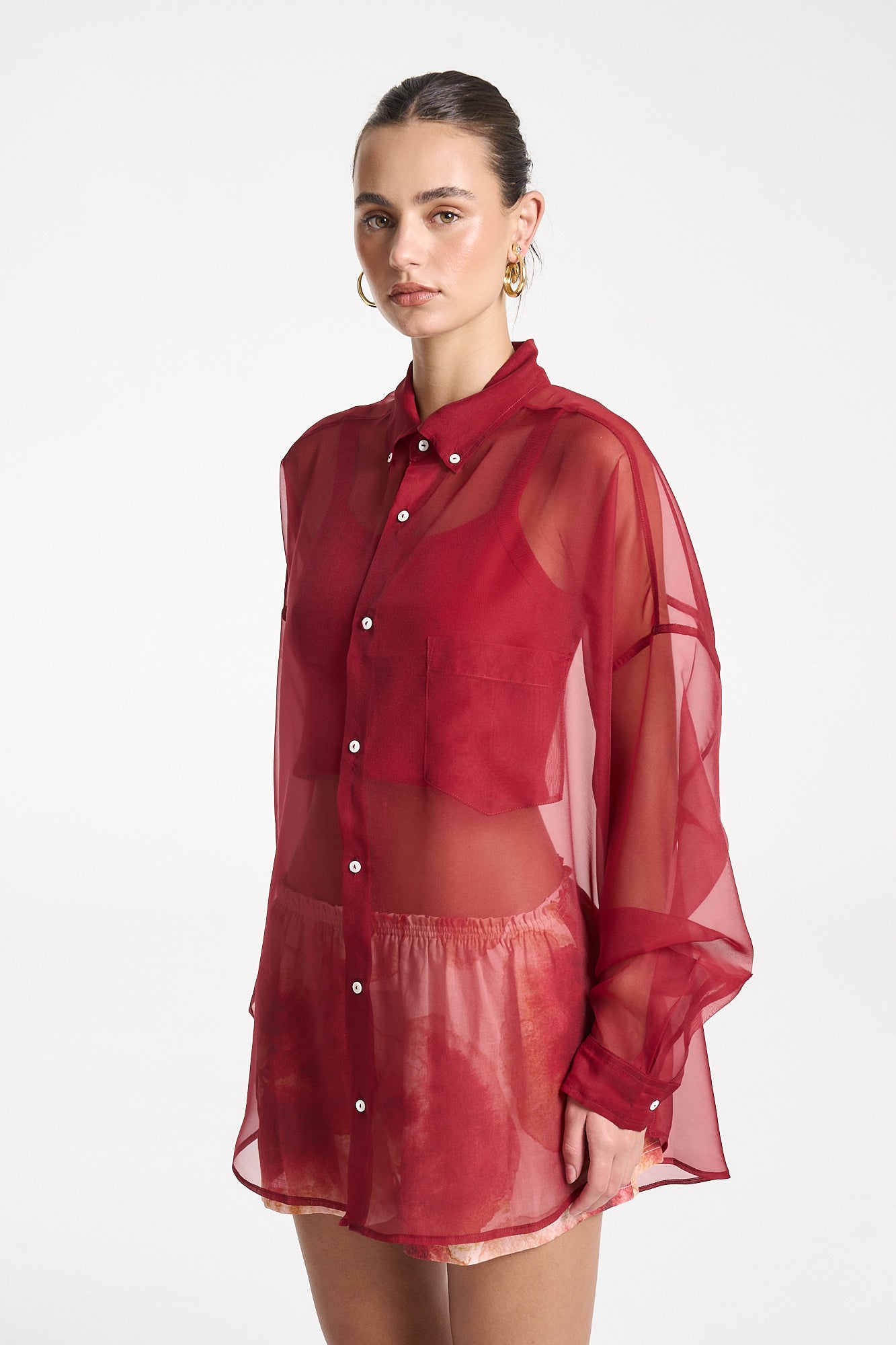 Romeo Shirt - Carmine Red