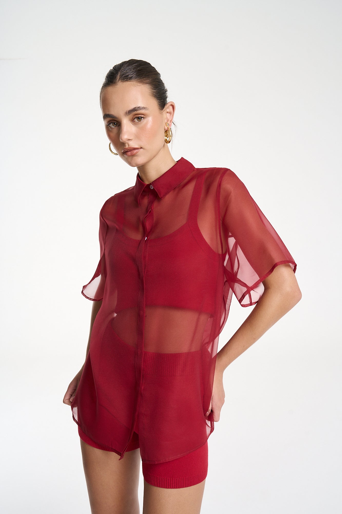 Romeo Shirt - Carmine Red