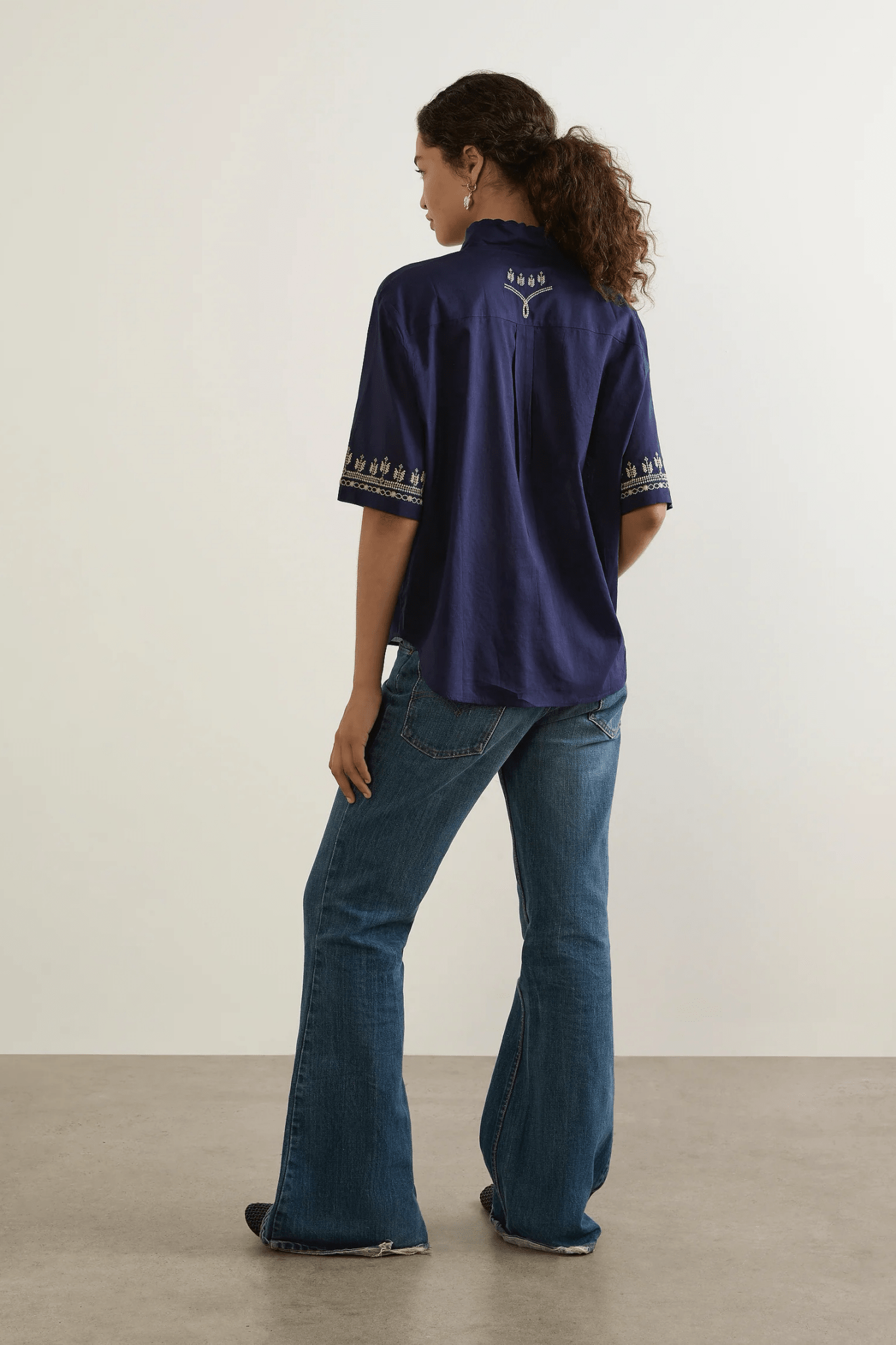 Reign Blouse - Navy - Fashion Tops - Auguste The Label - Women's fashion at The Freedom State