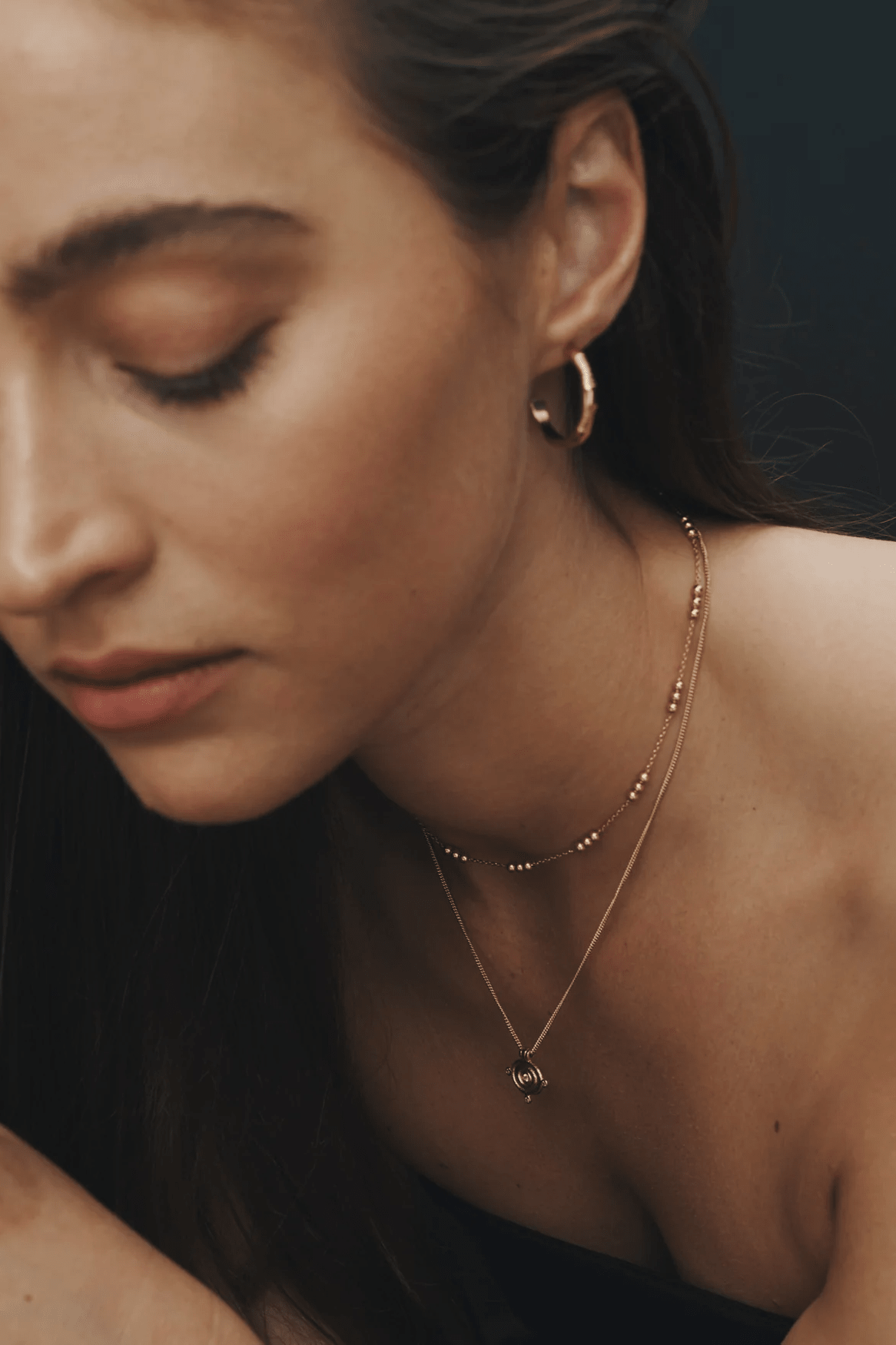 Reign Oval Necklace - Gold - Necklaces - Temple Of The Sun - Women's fashion at The Freedom State