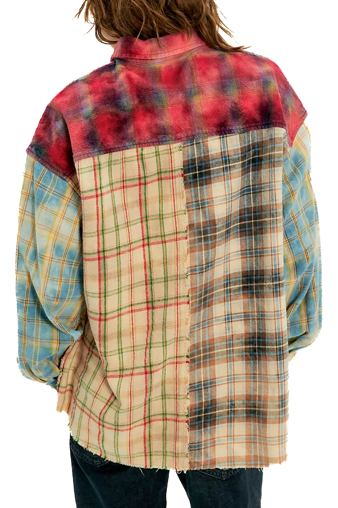 Rework Patchwork Check Flannel Shirt - Multi - Shirts - The Tales - Women's fashion at The Freedom State
