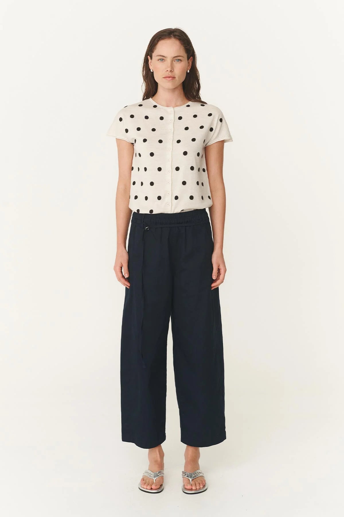 Maryanne Barrel Leg Pants - Ink