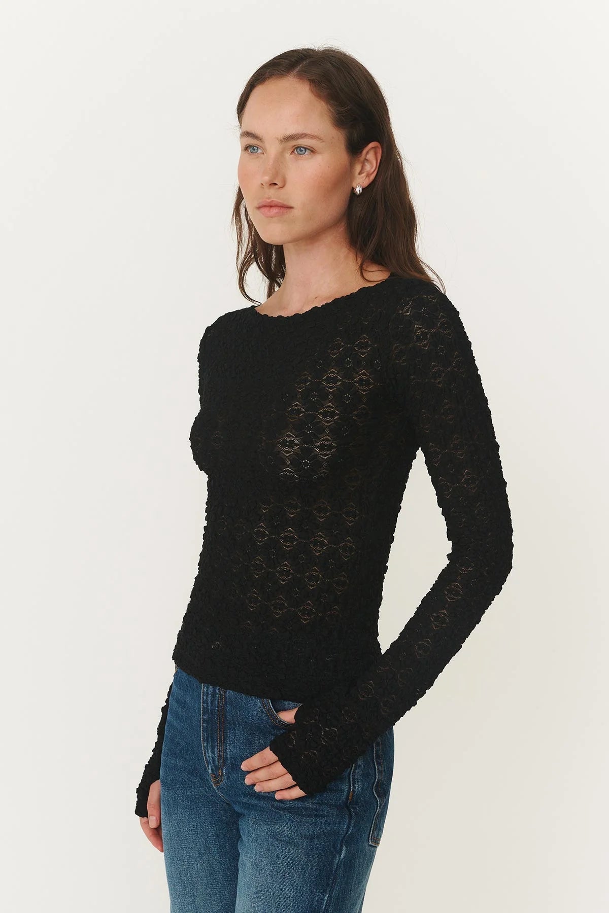 Samantha Clove Lace Top - Noir - Fashion Tops - Rowie The Label - Women's fashion at The Freedom State