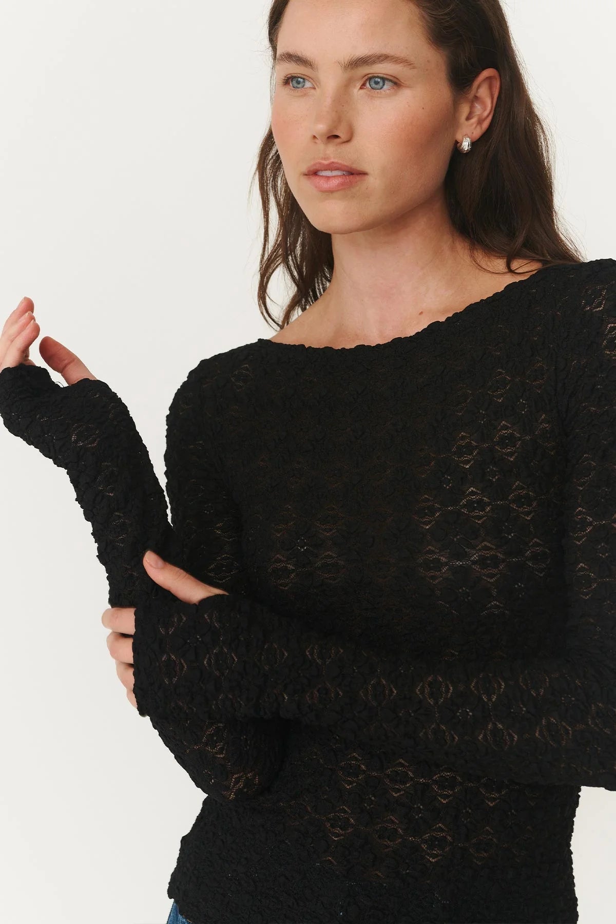 Samantha Clove Lace Top - Noir - Fashion Tops - Rowie The Label - Women's fashion at The Freedom State