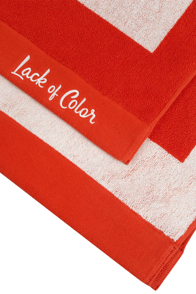 Shore Thing Towel - Flame - Beach Towels - Lack Of Color