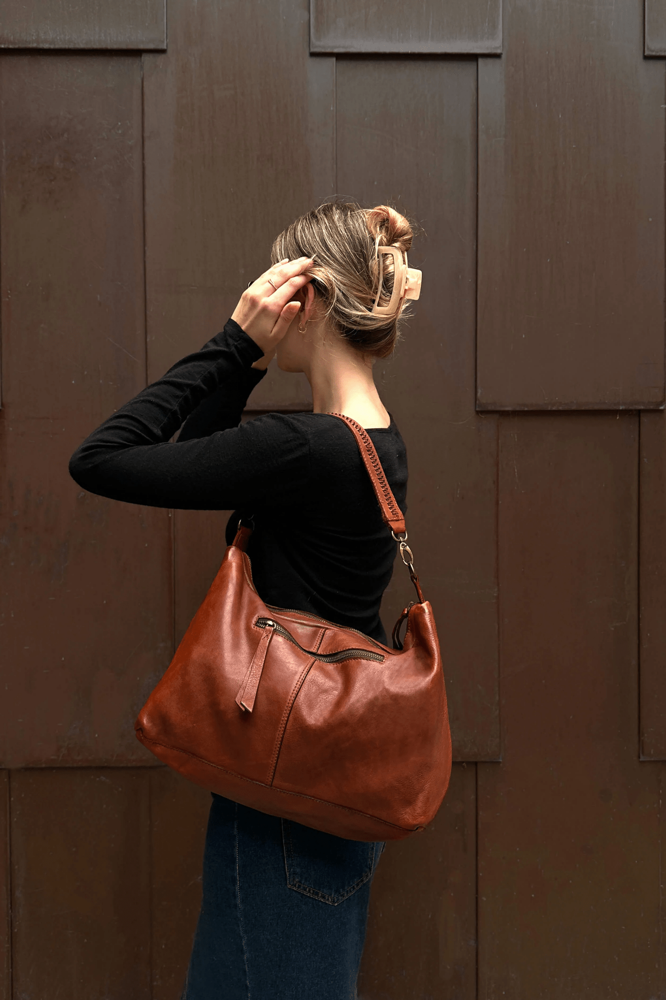 Signature Slouchy - Cognac - Bags - Juju & Co - Women's fashion at The Freedom State