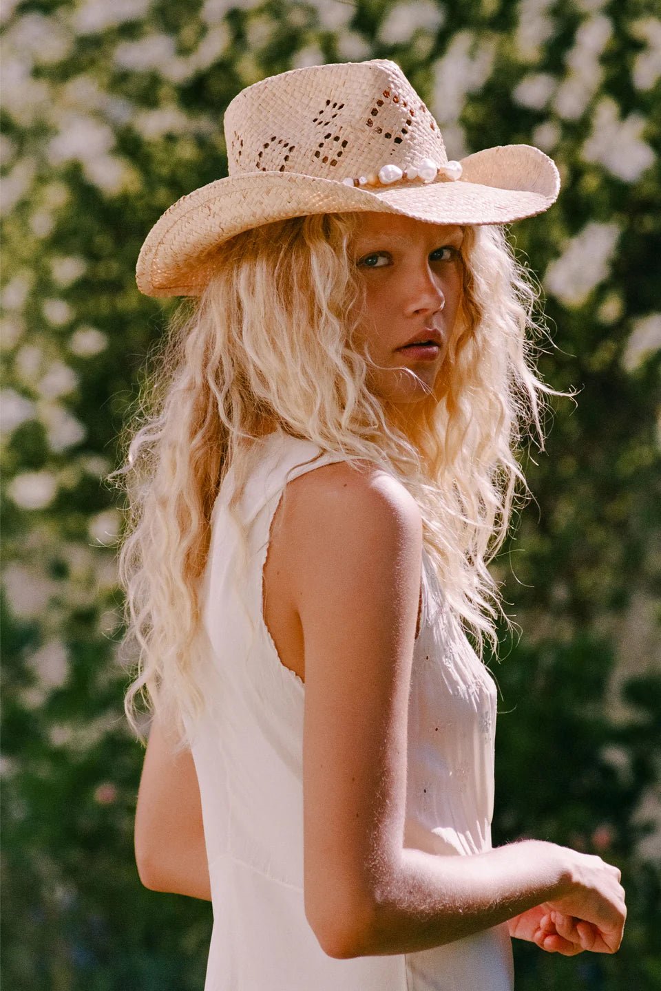 Sol Cowboy Hat - Pearl - Straw Hat - Lack Of Color - Women's fashion at The Freedom State