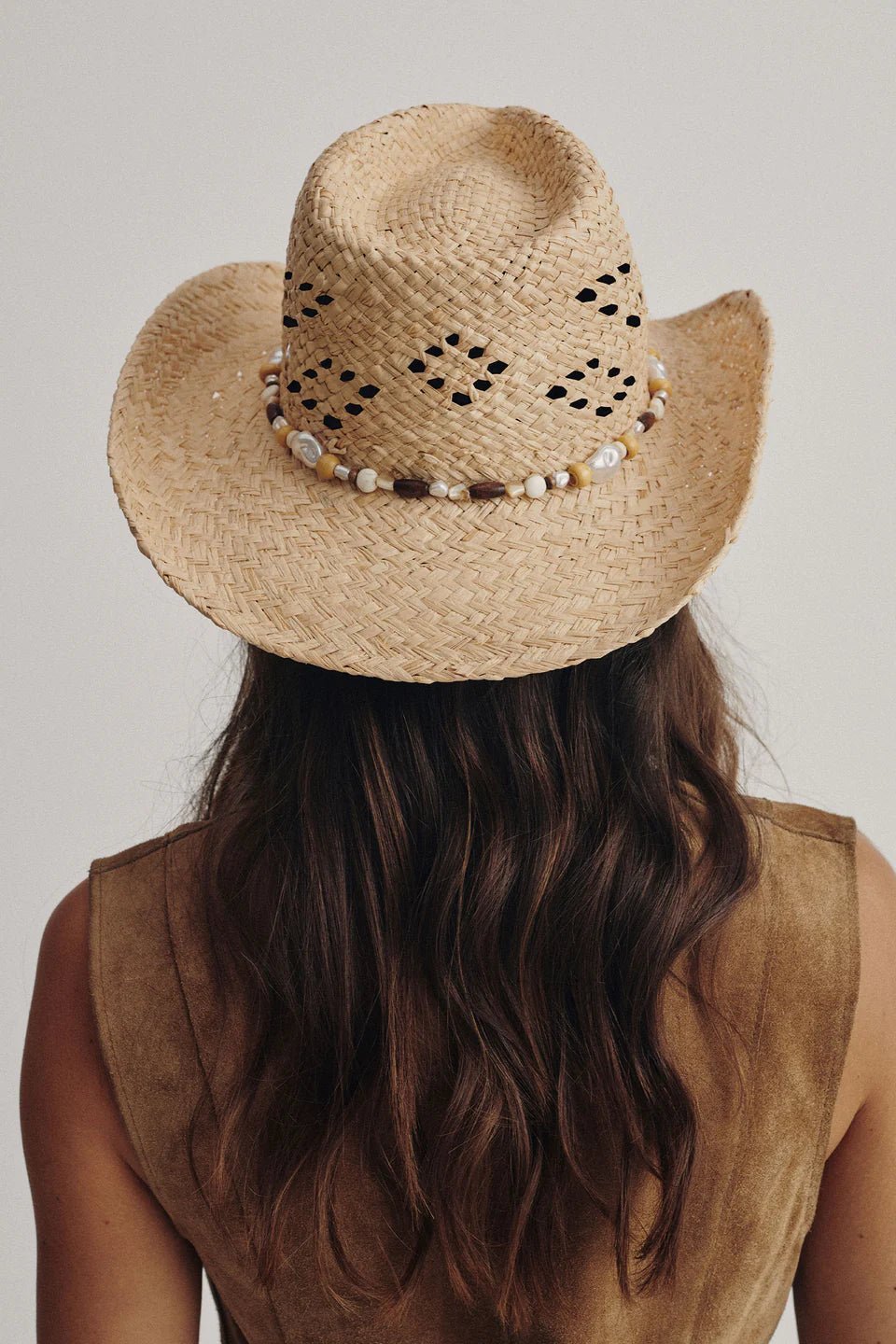Sol Cowboy Hat - Pearl - Straw Hat - Lack Of Color - Women's fashion at The Freedom State