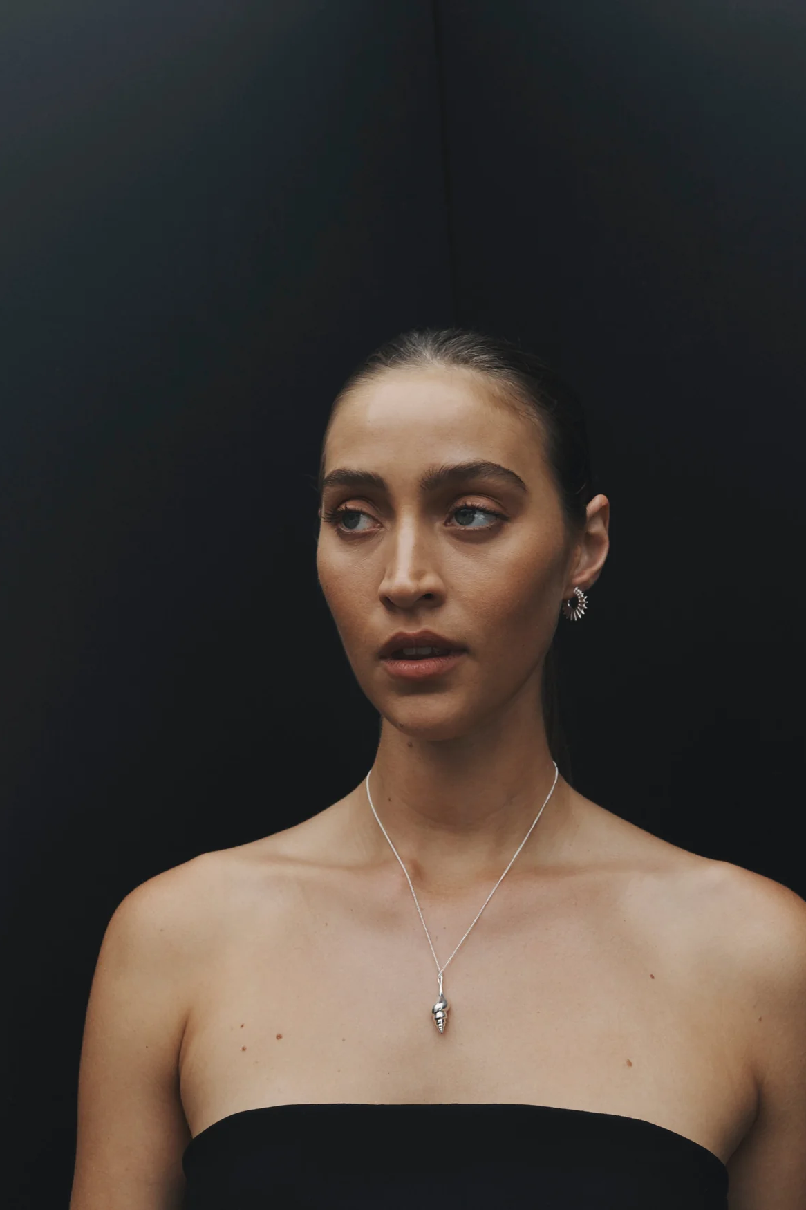 Spire Pendant Necklace - Silver