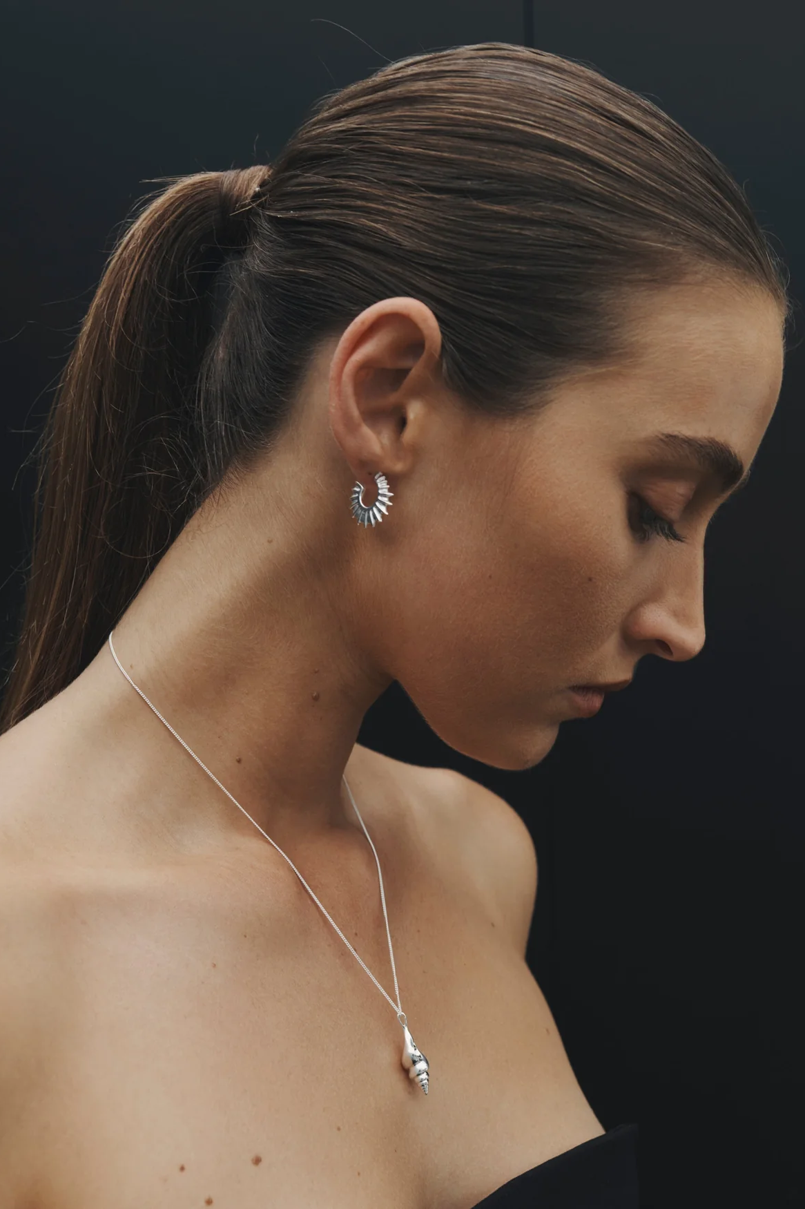 Spire Pendant Necklace - Silver