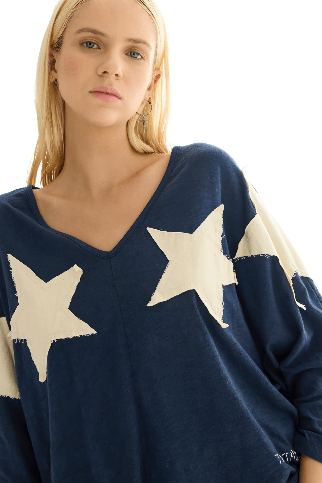 Star Batwing Tee - Navy - T-Shirts - The Tales - Women's fashion at The Freedom State