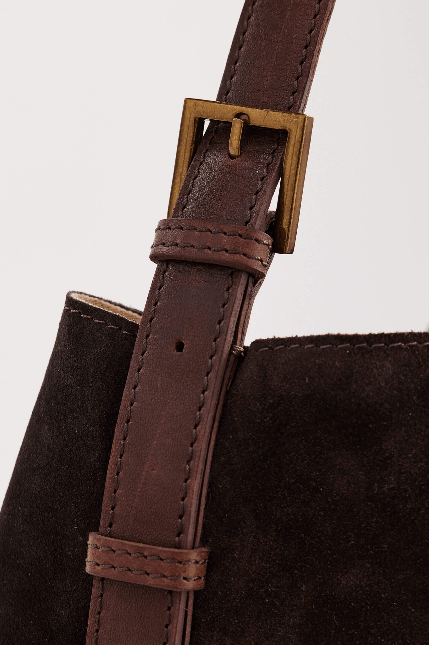 Suede Cabas Tote - Chocolate - Bags - Juju & Co - Women's fashion at The Freedom State