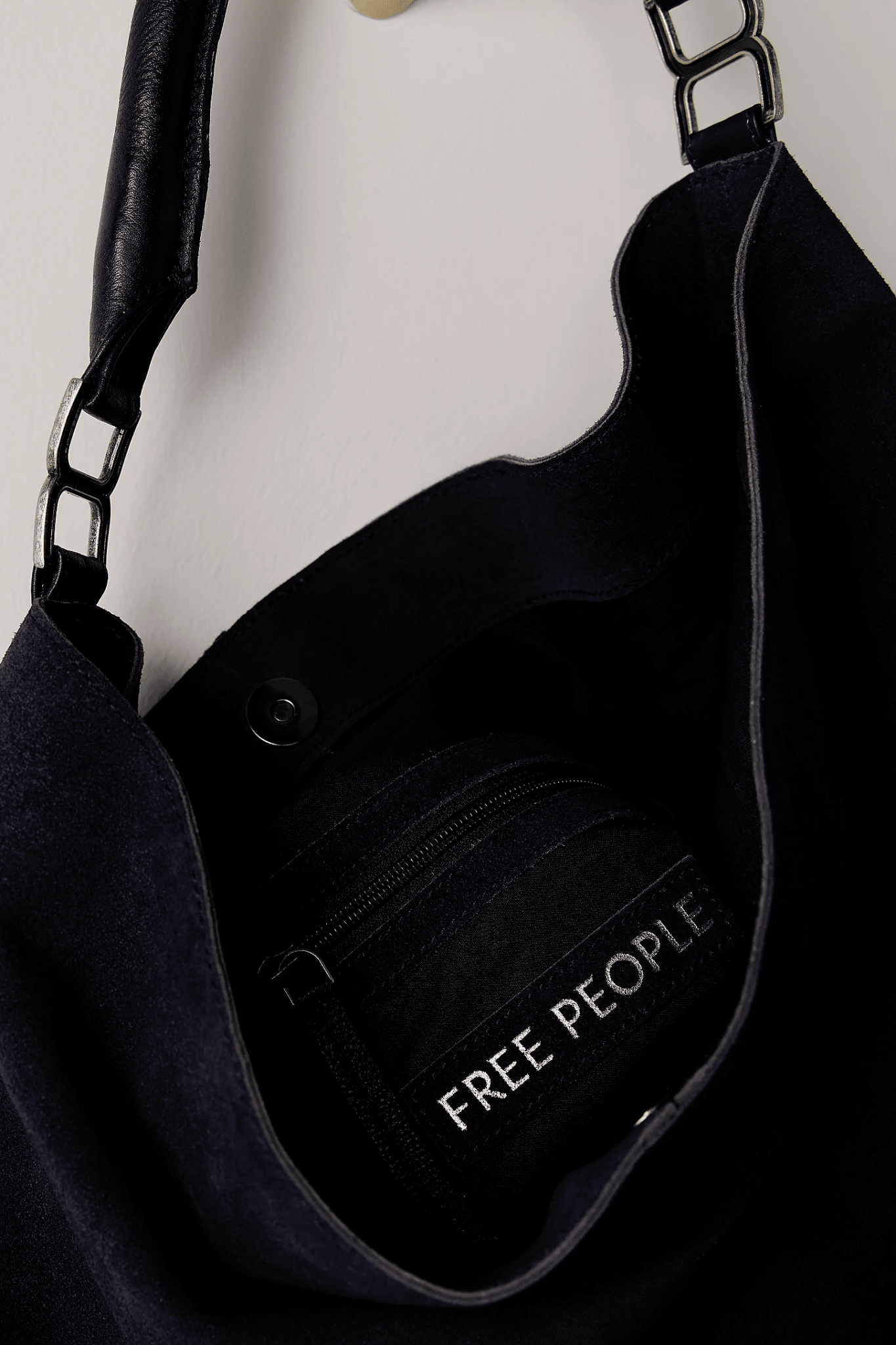 Suzie Suede Slouch Tote - Black - Bags - Free People - Women's fashion at The Freedom State