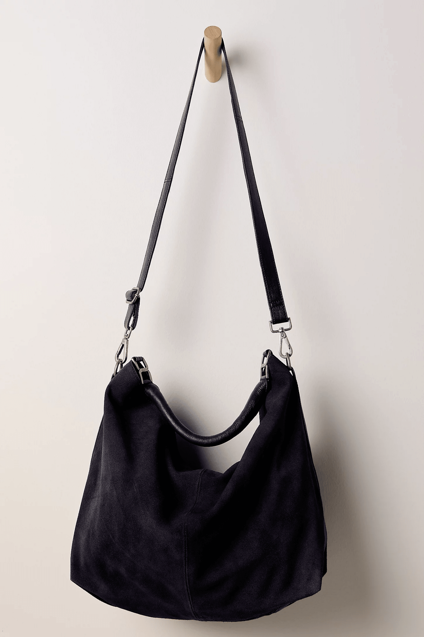 Suzie Suede Slouch Tote - Black - Bags - Free People - Women's fashion at The Freedom State