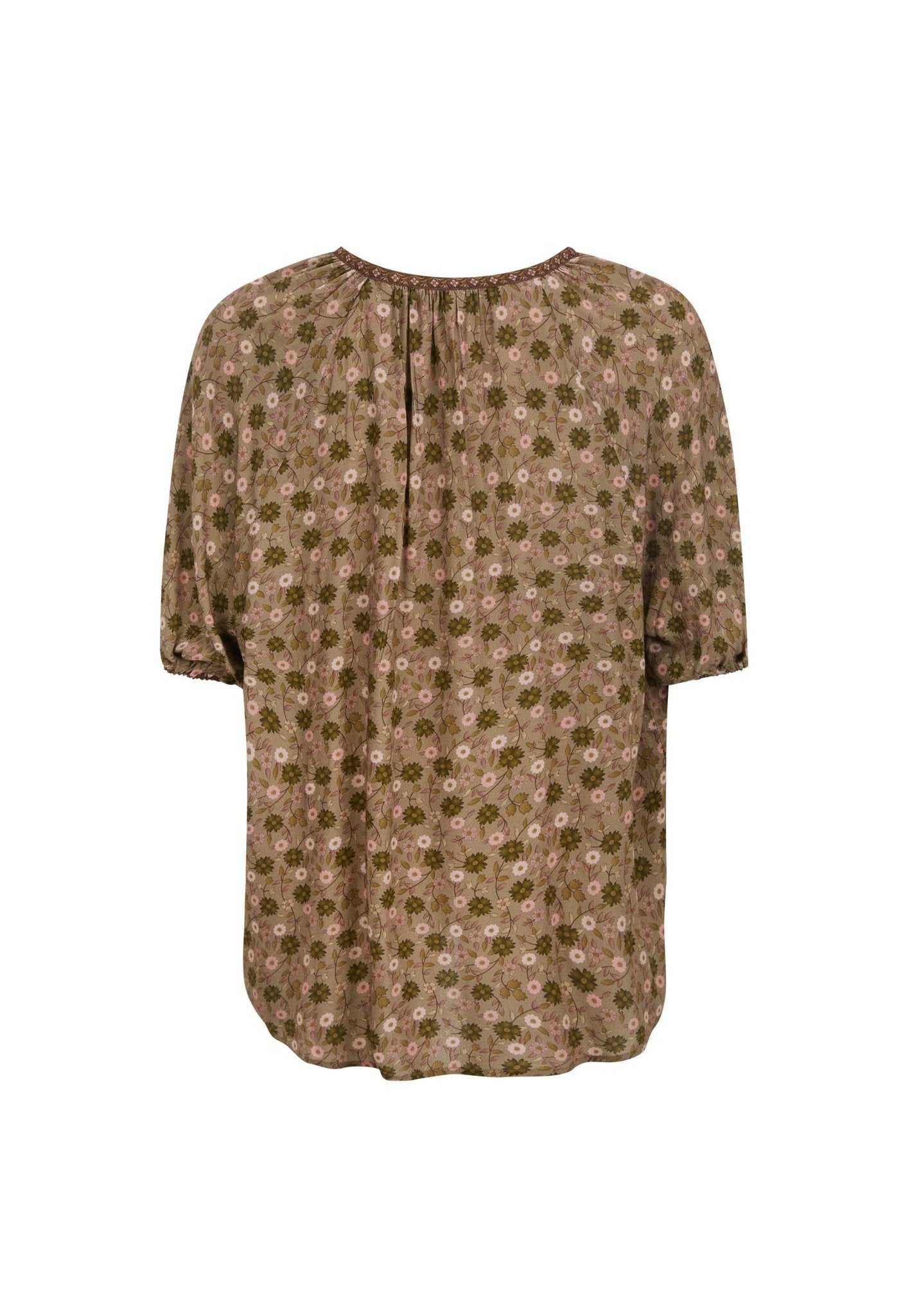 Swan Lake Short Sleeve Blouse - Sage - Fashion Tops - Spell - Women's fashion at The Freedom State