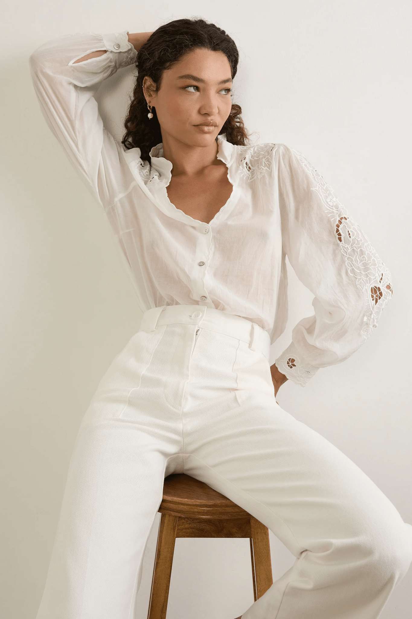 Talia Blouse - White - Fashion Tops - Auguste The Label - Women's fashion at The Freedom State