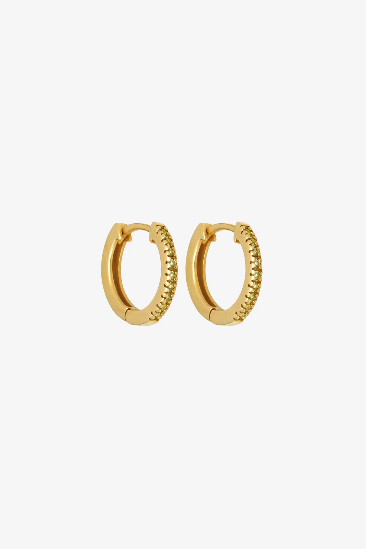Chloe Huggies Peridot - Gold